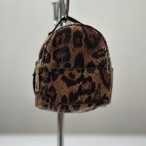 Leopard Print Mini Backpack